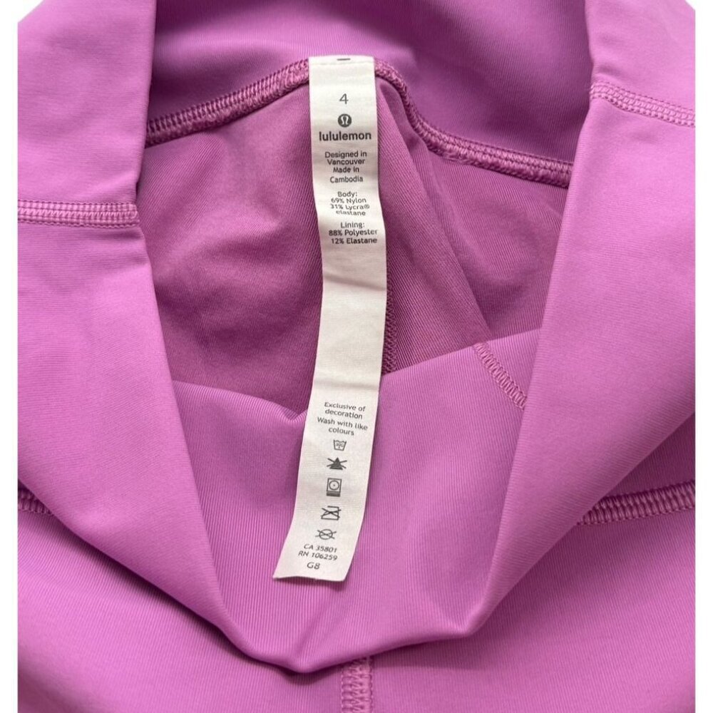 Lululemon Wunder Under High-Rise Tight 25" Full-On Luxtreme Magenta Glow Size 4 - Picture 6 of 8